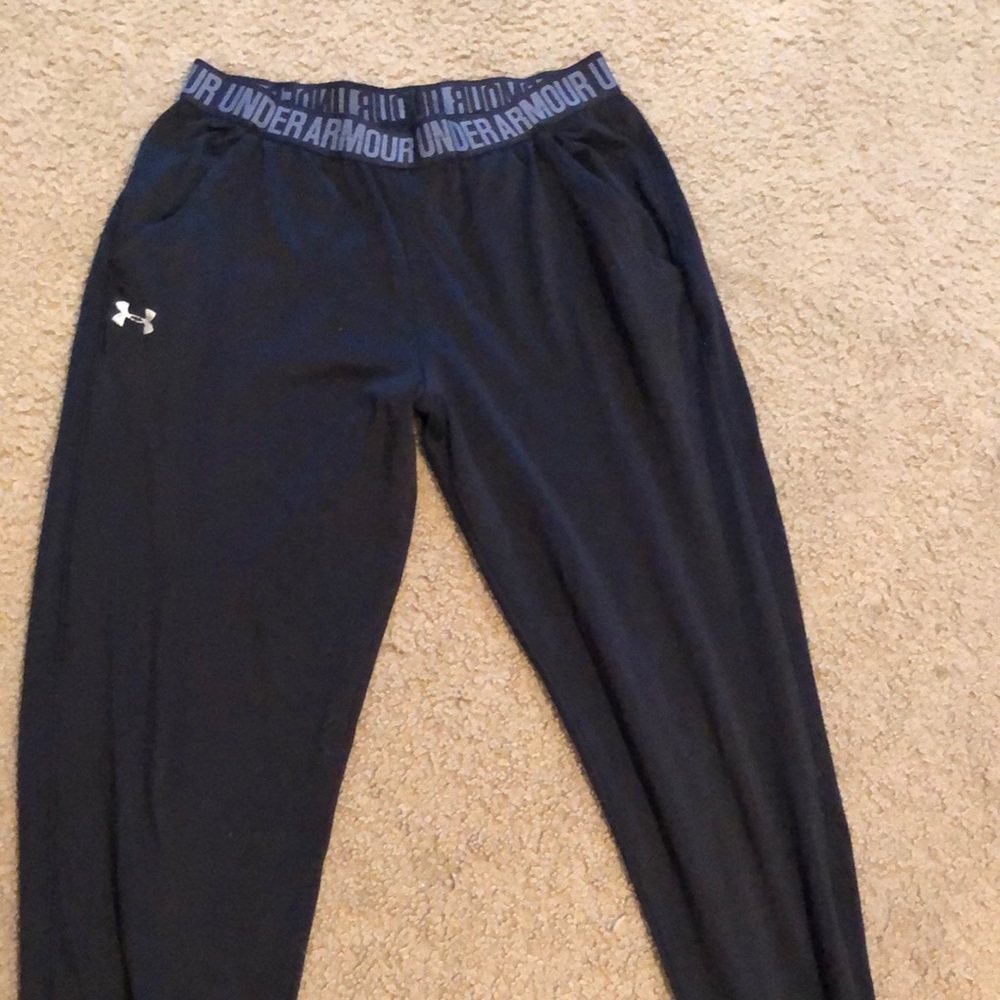 Black under armour sweatpants